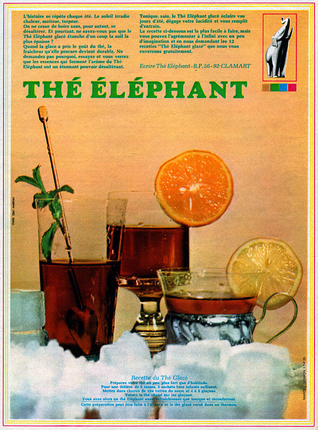 Publicité Th de l'Elphant 1966