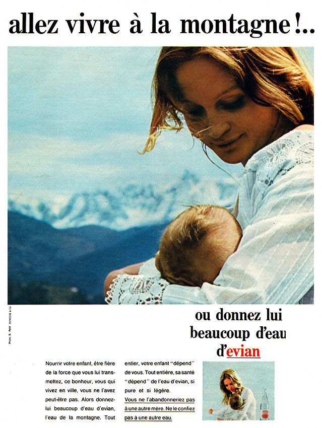 Publicité Evian 1969
