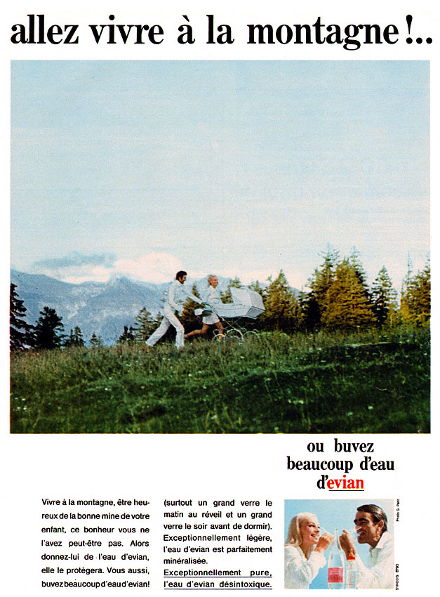 Publicité Evian 1969