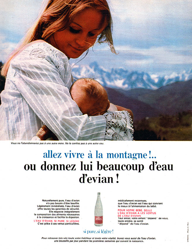 Publicité Evian 1970