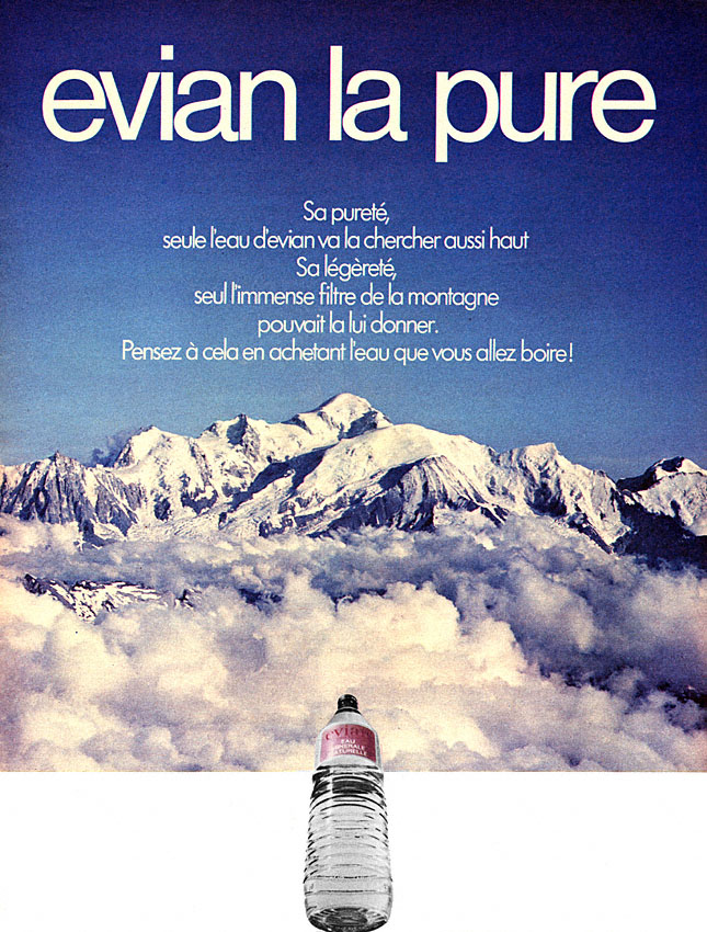 Publicité Evian 1971