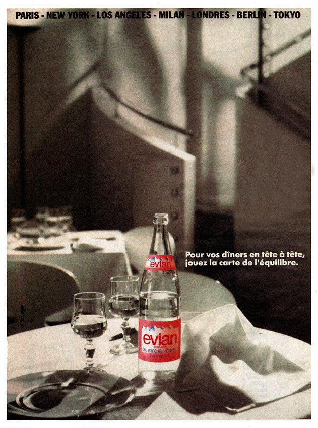 Publicité Evian 1990