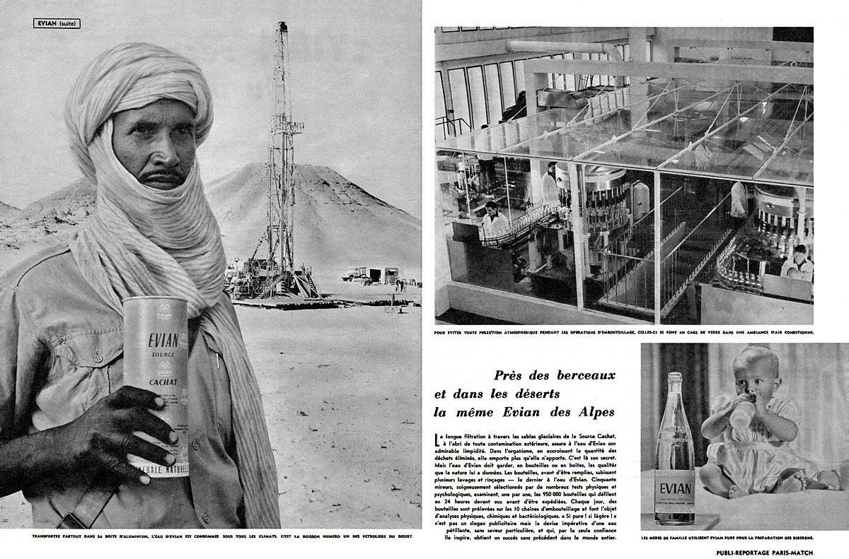 Publicité Evian 1960