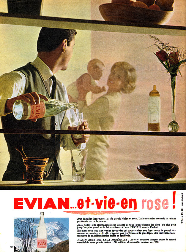 Publicité Evian 1961