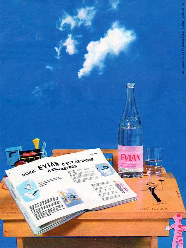 Publicité Evian 1963
