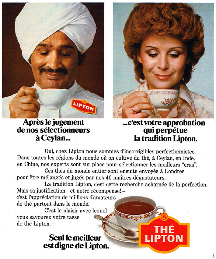 Publicité Lipton 1975