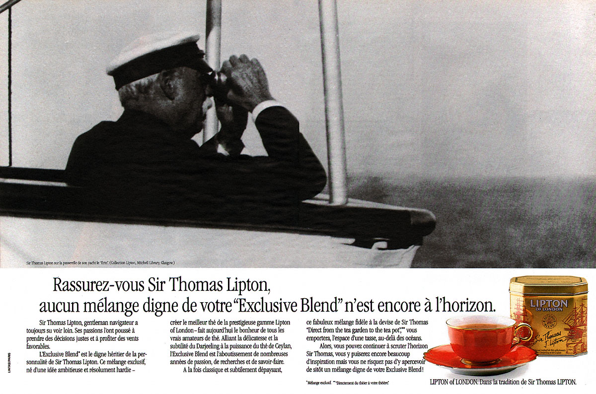 Publicité Lipton 1990