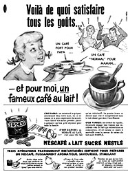 Publicit Nescaf 1956