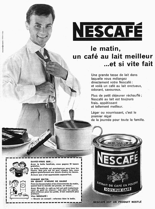 Publicité Nescaf 1960