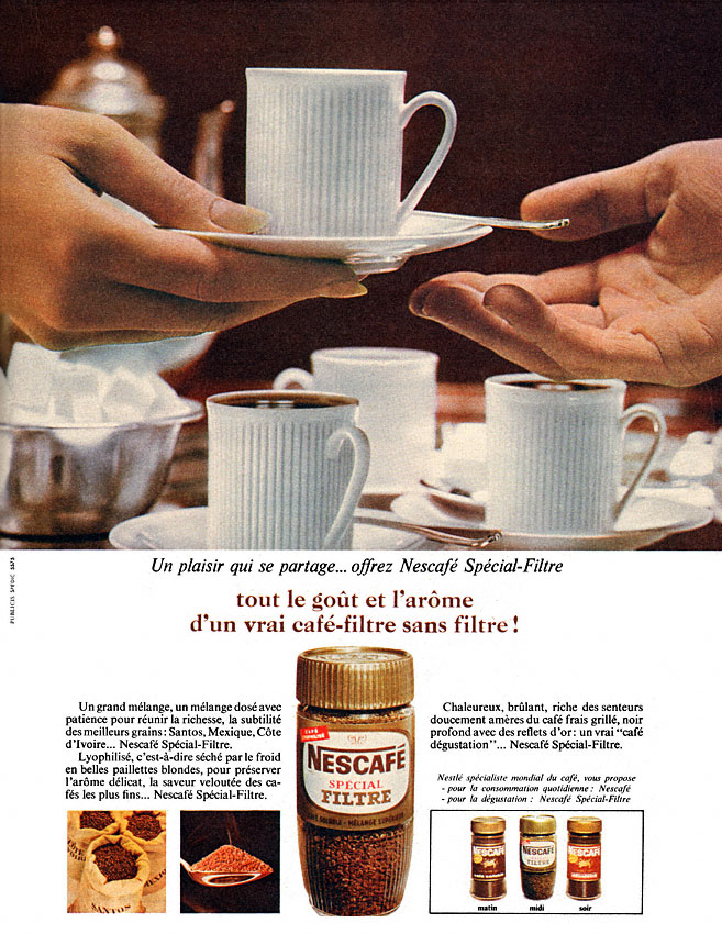 Publicité Nescaf 1968