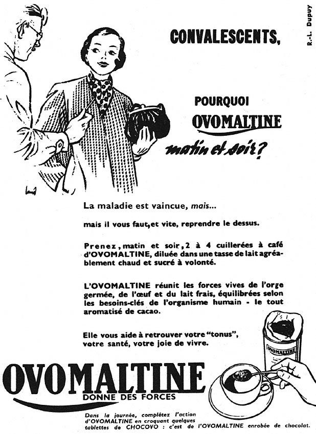 Publicité Ovomaltine 1952