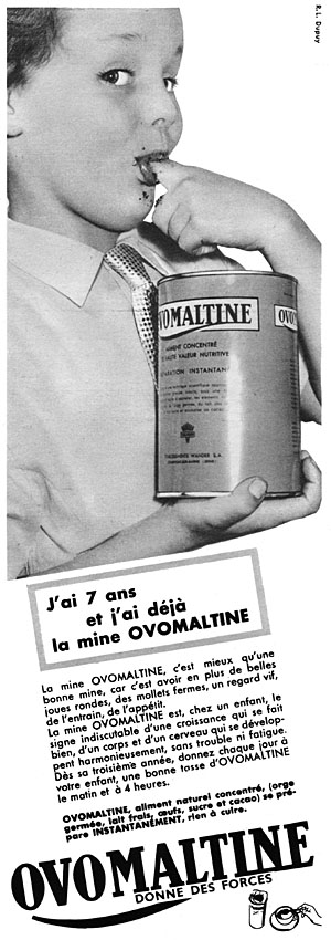 Publicité Ovomaltine 1957