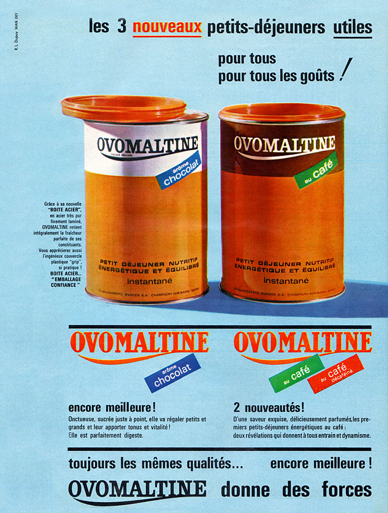 Publicité Ovomaltine 1963