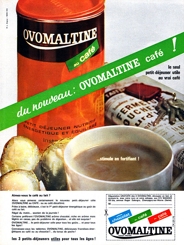 Publicité Ovomaltine 1964