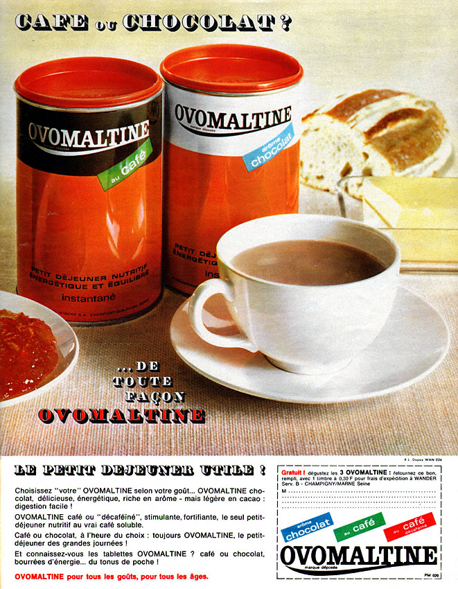 Publicité Ovomaltine 1965