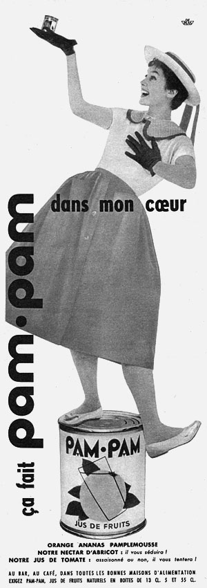 Publicité Pam.Pam 1957