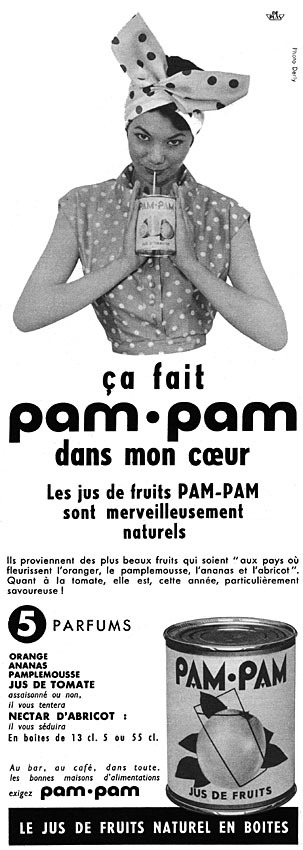 Publicité Pam.Pam 1957