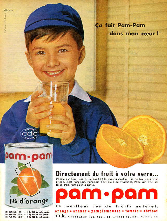 Publicité Pam.Pam 1961