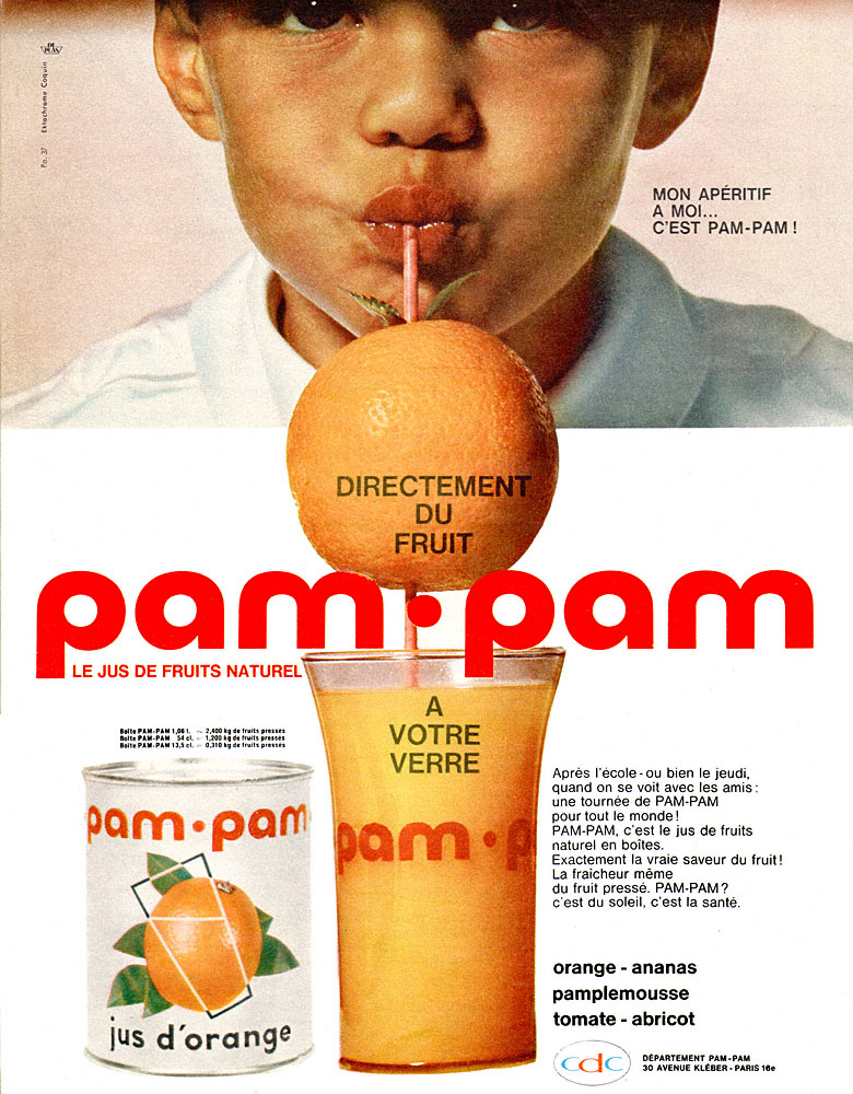 Publicité Pam.Pam 1962
