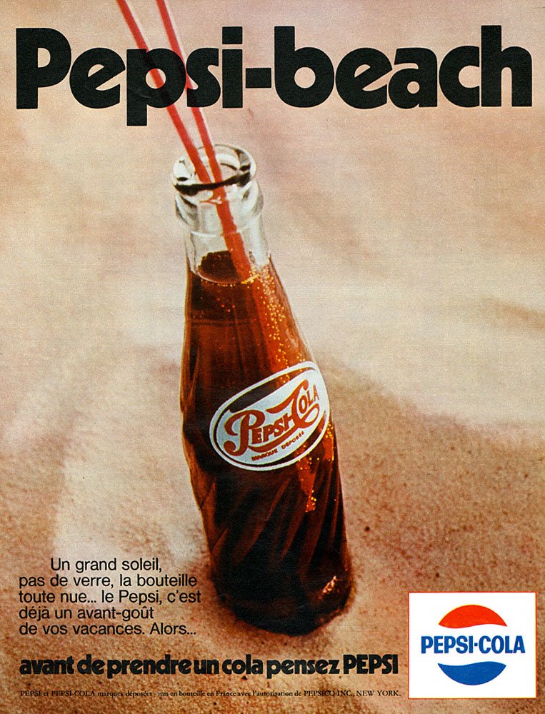 Publicit� Pepsi Cola 1970
