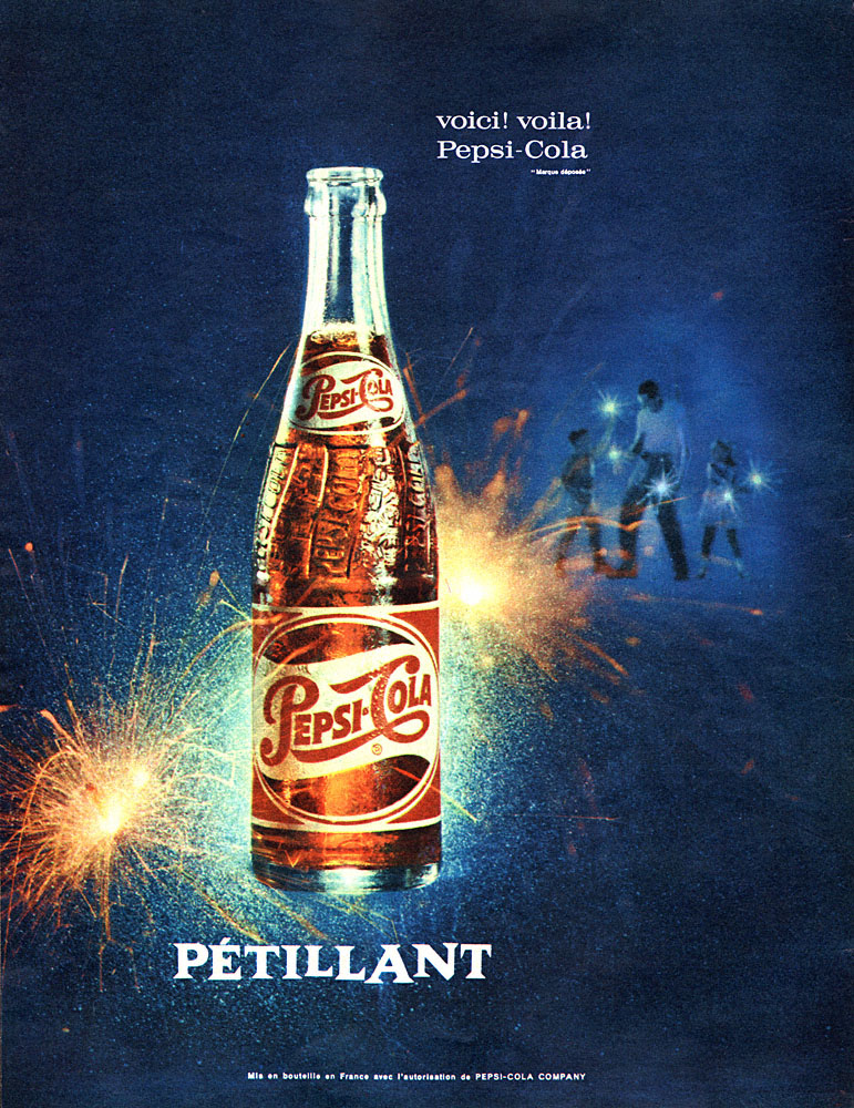 Publicité Pepsi Cola 1962