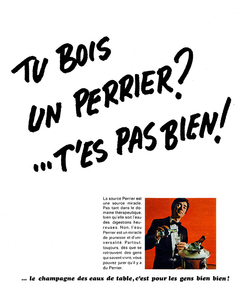 Publicit� Perrier 1969