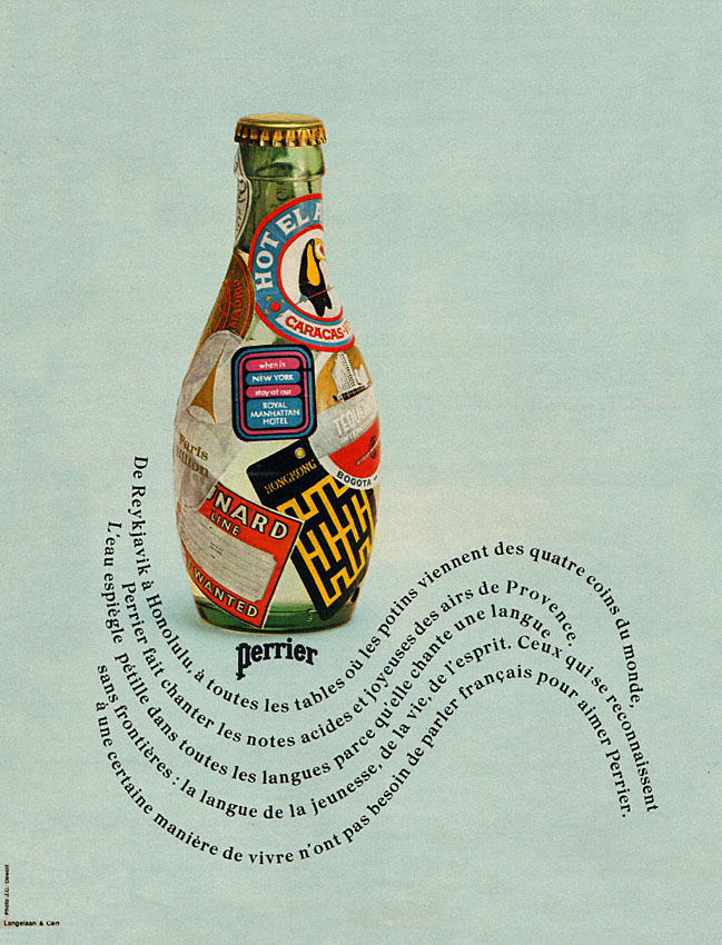 Publicité Perrier 1970