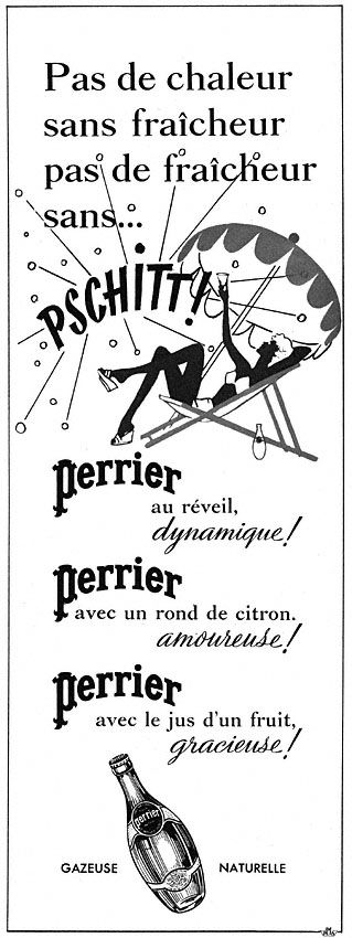 Publicité Perrier 1951