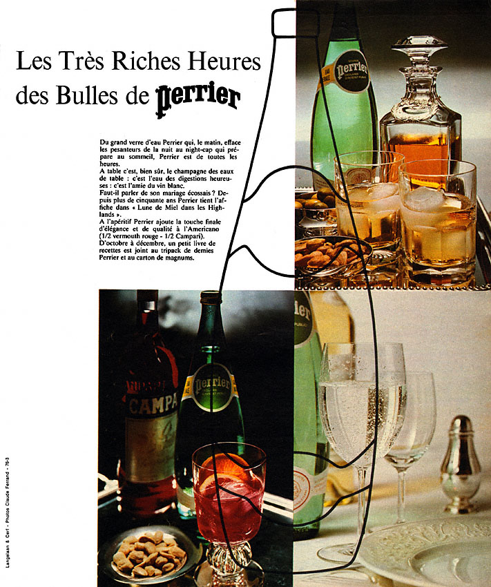 Publicité Perrier 1975