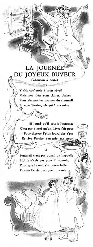 Publicité Perrier 1952