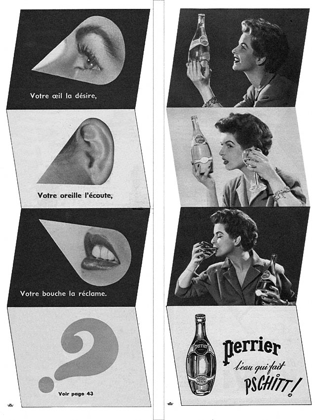 Publicité Perrier 1952
