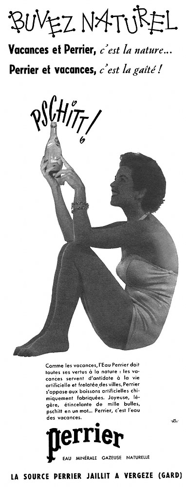 Publicité Perrier 1953