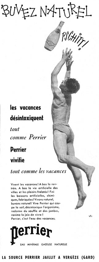 Publicité Perrier 1953