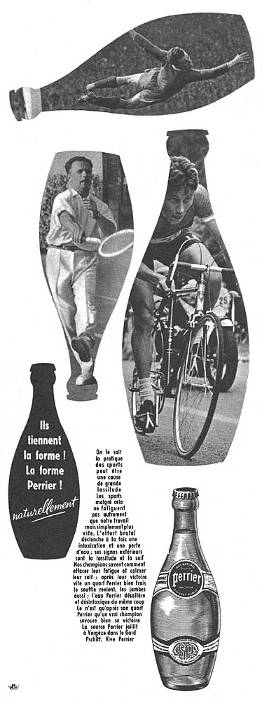 Publicité Perrier 1954