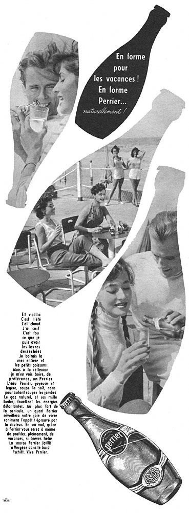 Publicité Perrier 1954