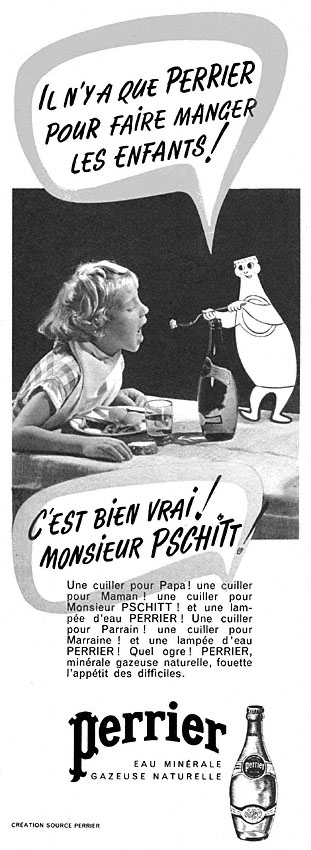 Publicité Perrier 1954
