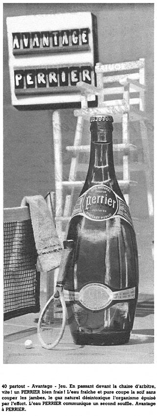 Publicité Perrier 1955