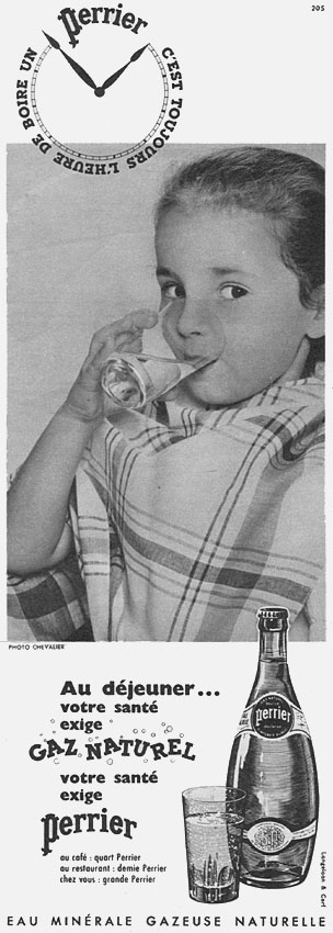Publicité Perrier 1957