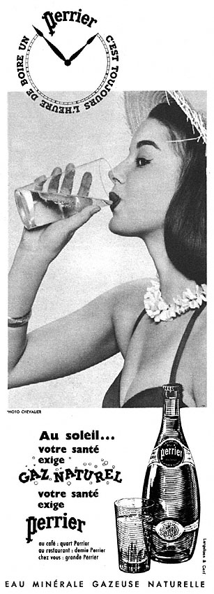 Publicité Perrier 1957