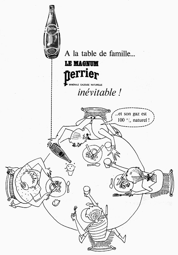 Publicité Perrier 1961