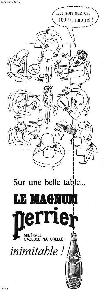 Publicité Perrier 1962