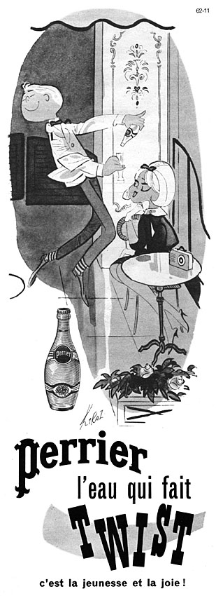 Publicité Perrier 1962