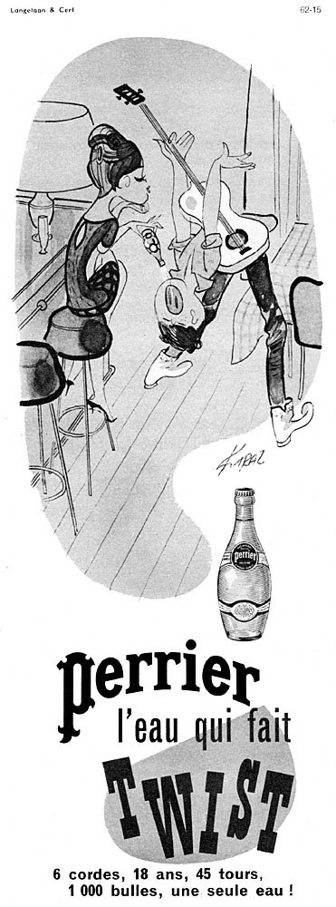 Publicité Perrier 1962