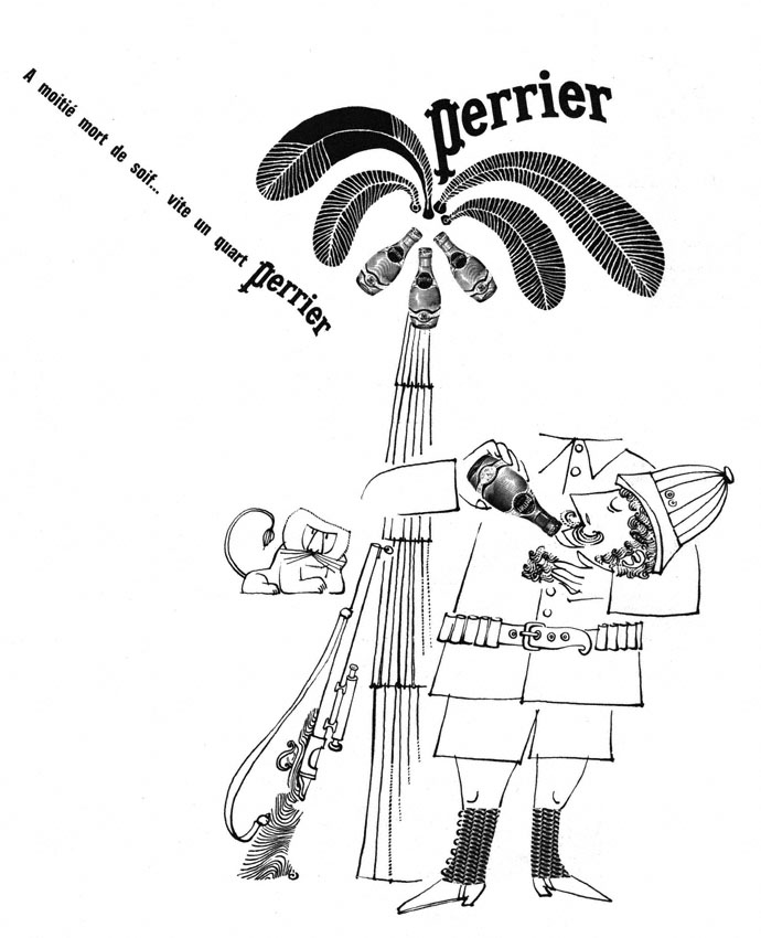Publicité Perrier 1963