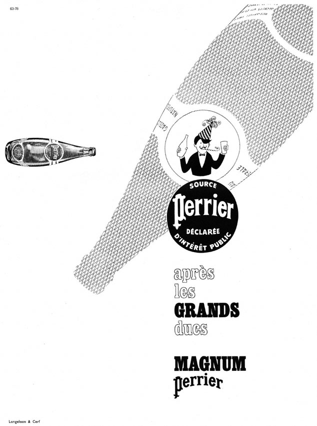 Publicité Perrier 1963