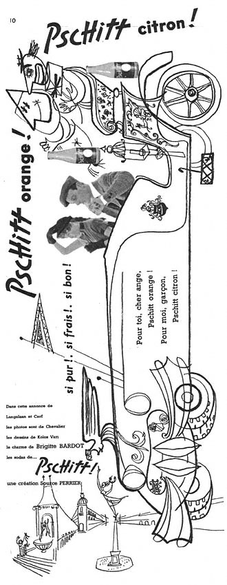 Publicité Pschitt 1955