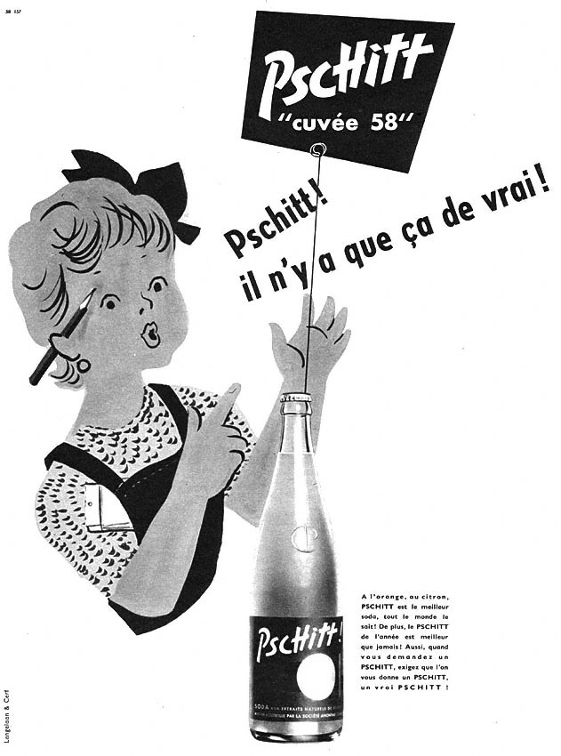 Publicité Pschitt 1958