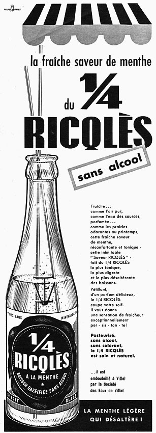 Publicité Ricqls 1959