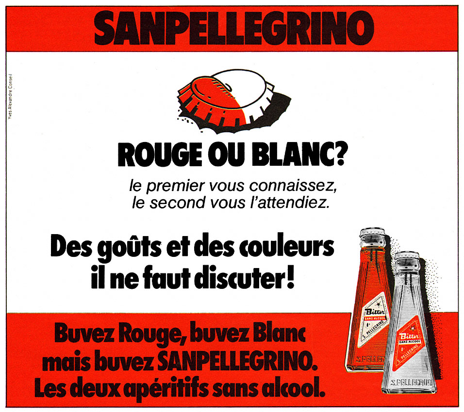 Publicité San Pellegrino 1977