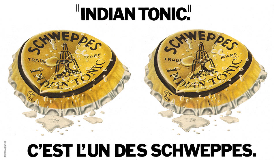 Publicité Schweppes 1974